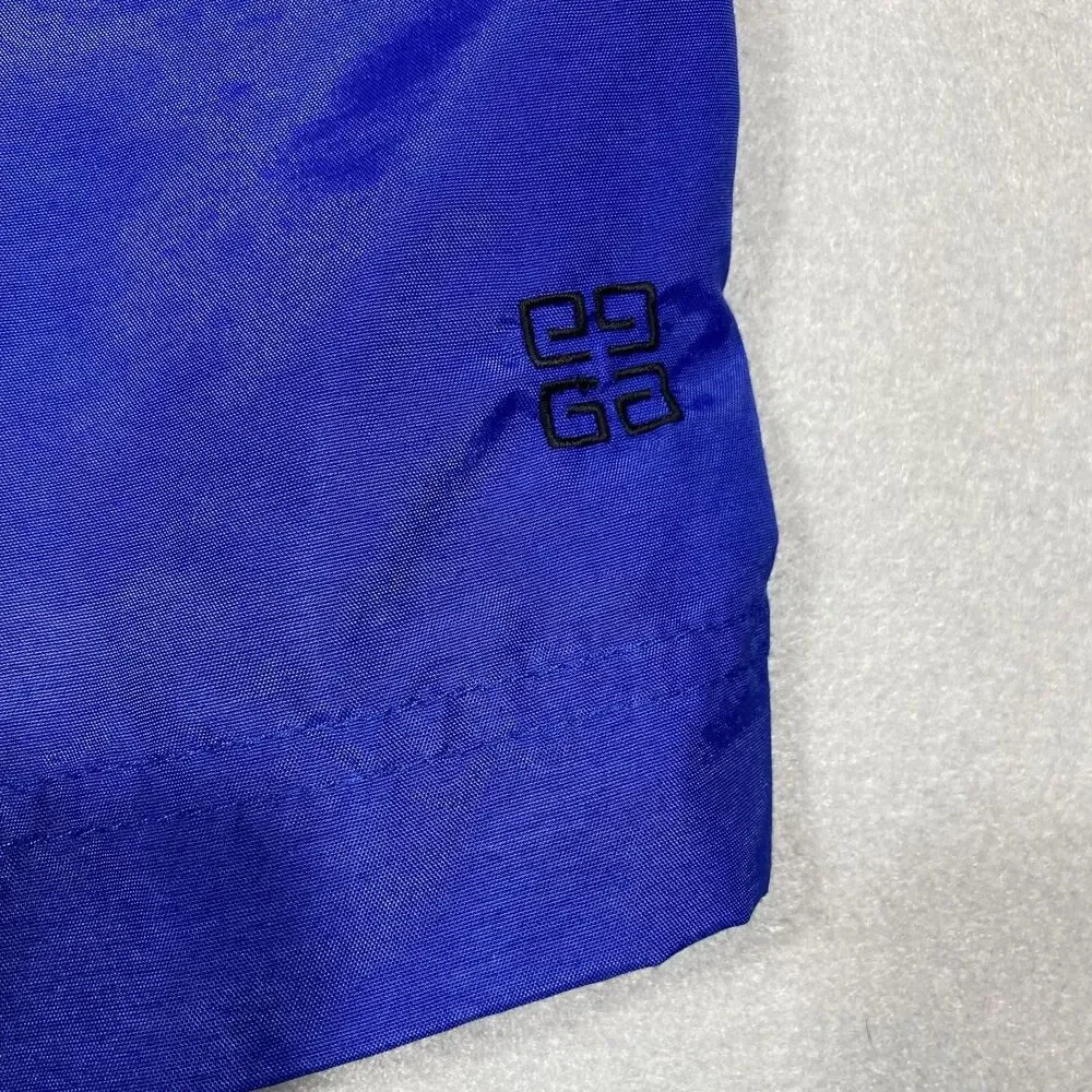 Vintage GIVENCHY Activewear Swim Trunks Men's L Blue Designer Resort Vacation